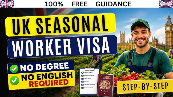 $55,000 UK Seasonal Worker Visa Jobs in 2026 | Farm, Agriculture & Food Processing Opportunities for Foreigners